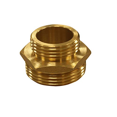 Sirocco Messing Doppelnippel reduziert AG 1 Zoll auf 1,25 Zoll, 05421436 von Sirocco