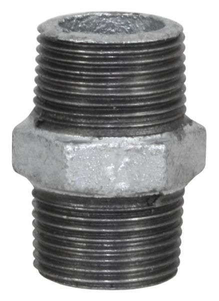 Temperguss Nippel, 1 Zoll, AG-AG, beidseitig mit Außengewinde, Nr. 280 Temperguss Nippel, 1 Zoll, AG-AG, beidseitig mit Außengewinde, Nr. 280 von Sirocco