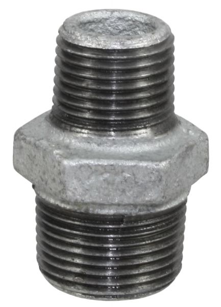 Temperguss Reduziernippel 1 1/4 x 3/4 Zoll, AG-AG, beidseitig mit A... Temperguss Reduziernippel 1 1/4 x 3/4 Zoll, AG-AG, beidseitig mit A... von Sirocco