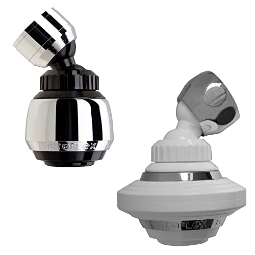 Siroflex 2585/56 W „Tandem“ 1 Strahlregler mit Luftsprudler-Brause Sirius mit doppeltem Kugelgelenk + 1 Strahlregler mit Luftsprudler-Brause Deluxe mit doppeltem Kugelgelenk Made in Italy Siroflex 2585/56 W „Tandem“ 1 Strahlregler mit Luftsprudler-Brause Sirius mit doppeltem Kugelgelenk + 1 Strahlregler mit Luftsprudler-Brause Deluxe mit doppeltem Kugelgelenk Made in Italy von Siroflex