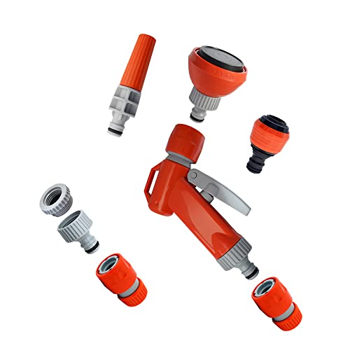Siroflex 4615/AS Mehrzweck-Bewässerungspistolen-Set Made in Italy | Schlauchverbinder für Gartenschläuche | Garten-Bewässerungspistole, kompatibel mit allen Schnellkupplungen | Garten-Bewässerungs-Set von Siroflex