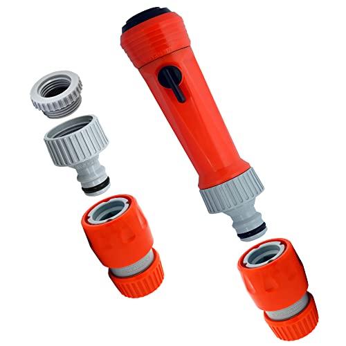 Siroflex 4760/AS Set Wasserbelüfter-Brause Made in Italy | Verbinder für Gartenschläuche | Wasserhahn-Universaladapter | Hahnverbinder 3/4 und Hahnverbinder ½ von Siroflex