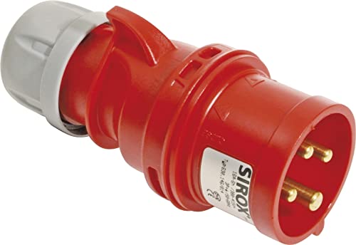 SIROX® CEE-Stecker IP 44, 4-polig, 400 V, 6 h Stromstärke 32 A von Sirox