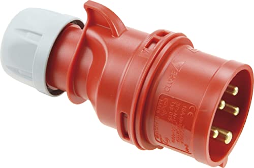 SIROX® CEE-Stecker IP 44, 5-polig, 400 V, 6 h Stromstärke 16 A, Phasenwender nein, Anschlusstechnik Schraubklemme, vernickelte Kontakte ja von Sirox