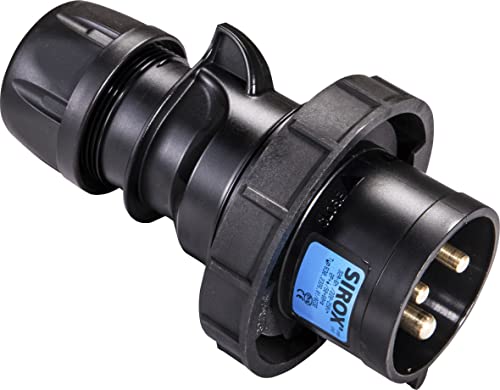 SIROX® CEE-Stecker IP 67, 3-polig, 230 V, 6 h, schwarz Stromstärke 32 A von Sirox
