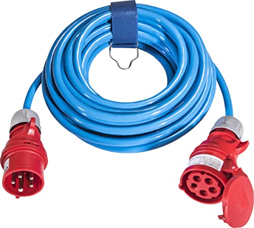 SIROX® CEE-Verlängerung, 16 A, H07BQ-F Leitungsfarbe blau, Länge 25 m, Phasenwender ja von Sirox