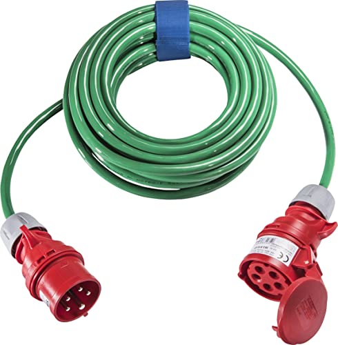 SIROX® CEE-Verlängerung, 16 A, H07BQ-F Leitungsfarbe grün, Länge 10 m, Phasenwender nein von Sirox