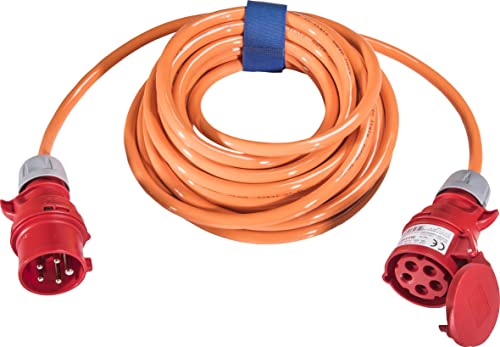 SIROX® CEE-Verlängerung, 16 A, H07BQ-F Leitungsfarbe orange, Länge 10 m, Phasenwender ja von Sirox