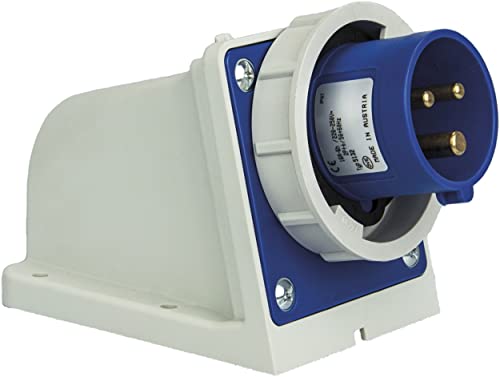 SIROX® CEE-Wandgerätestecker IP 67, 3-polig, 230 V, 6 h 16 A, Blau von Sirox