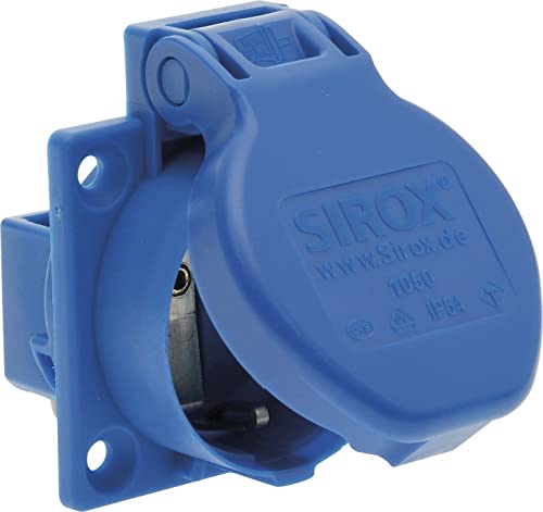 SIROX® Schutzkontakt-Einbau-Steckdosen IP 54 mobil Farbe blau von Sirox