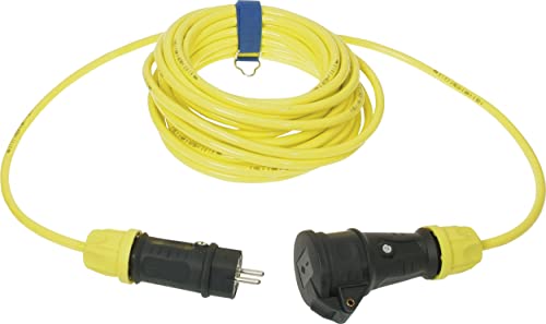 SIROX® Verlängerung H07BQ-F mit Federklappdeckel Leitungsfarbe gelb, Querschnitt 3 x 1,5 mm², Länge 10 m von Sirox