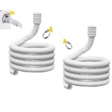 2er Set Ablaufschläuche Für Klimageräte - Universeller Klimaanlage Schlauc Kondensatschlauch 16/25mm Mit Clip Passend Für Luftentfeuchter, Waschmaschinen - Flexibler PE Schlauch (600cm), Zuschneidbar von Sirseon