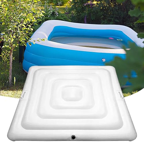 Aufblasbare Whirlpools-Abdeckung, Aufblasbare Hot Tub Abdeckung, 135 cm Wärmeisolierte Whirlpools-Abdeckung Energiesparend & Regenschutz Klappbare Mit Sonnenschutz Für Innen Außen Haushalt Winterbad von Sirseon