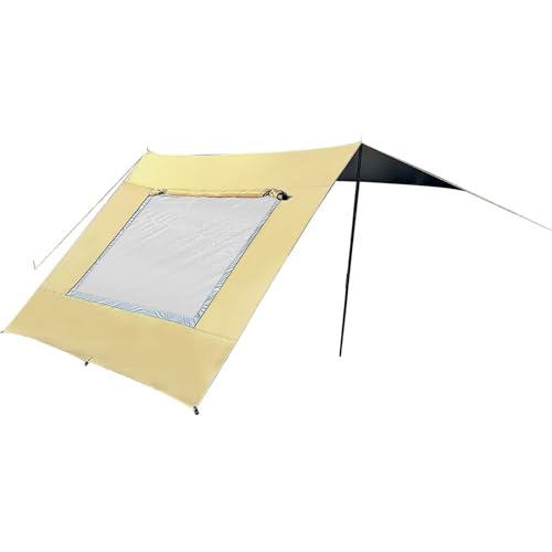 Car Awning - Winddichte Picknickmarkise - Klappbarer UV-Schutz Seitenverdachung Mit Netz Für Camping Overlanding Garten Parkplatz Angeln Picknick von Sirseon