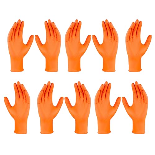 Latex Handschuhe - Texturierte Sicherheits Arbeitshandschuhe - 10x Reißfest Schwere Arbeit Texturiert Sicherheitsschutz Für Mechaniker Kfz Industrie Haushalt von Sirseon