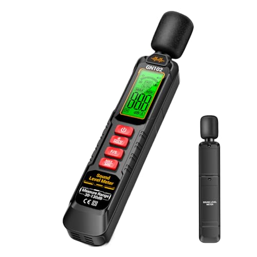 Schallpegelmesser,Lärmmessgerät - Mit A-bewertetem Messbereich 30-130 dB Datenhaltefunktion LCD Display mit Hintergrundbeleuchtung für Umweltüberwachung Hörtests Baustellen Schallpegelmesser,Lärmmessgerät - Mit A-bewertetem Messbereich 30-130 dB Datenhaltefunktion LCD Display mit Hintergrundbeleuchtung für Umweltüberwachung Hörtests Baustellen von Sirseon