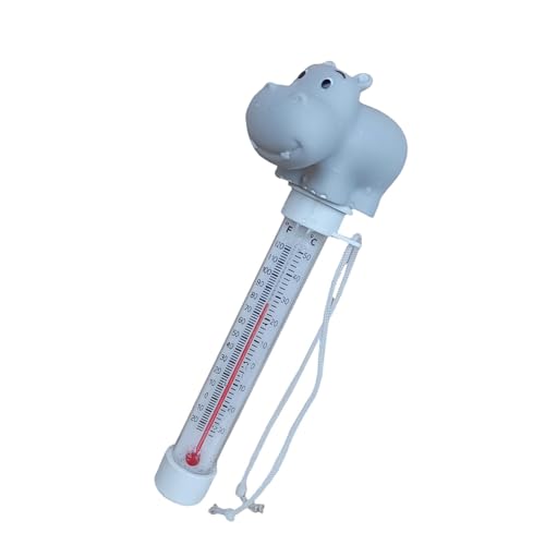 Sirseon Animals Pool-Temperaturmonitor, Poolschwimmer-Temperaturmesser,Boje Cartoon Float Gauge | Großes, einfach und genau ablesbares Wassertemperaturmessgerät für Spas und Aquarien von Sirseon