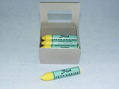 SISA Fett-Signierkreide gelb 12 Stück, Reifenkreide, Fettkreide 260200 SISA Fett-Signierkreide gelb 12 Stück, Reifenkreide, Fettkreide 260200 von Sisa