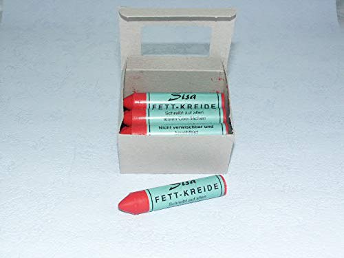 SISA Fett-Signierkreide rot 12 Stück,Reifenkreide, Fettkreide 260203 SISA Fett-Signierkreide rot 12 Stück,Reifenkreide, Fettkreide 260203 von SISA