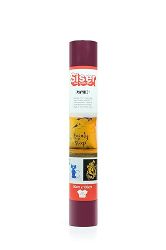 Siser® EasyWeed® Bordeaux, 30 cm x 1 m, thermotransferfähiges Vinyl, personalisierbar von SISER