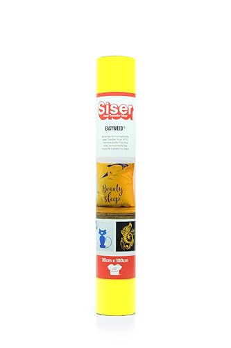 Siser® EasyWeed® Fluo Gelb, 30 cm x 1 m, wärmeübertragbares Vinyl, zum Personalisieren von Textilien von Siser