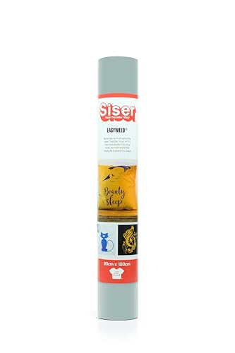 Siser® EasyWeed® Grau, 30 cm x 1 m, thermotransferfähiges Vinyl, personalisierbar von Siser