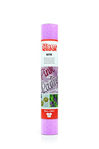 Siser® Glitter Neon Purple, 30 cm x 0,5 m, wärmeübertragbares Vinyl, Glitzer, zur Personalisierung von Textilien von SISER