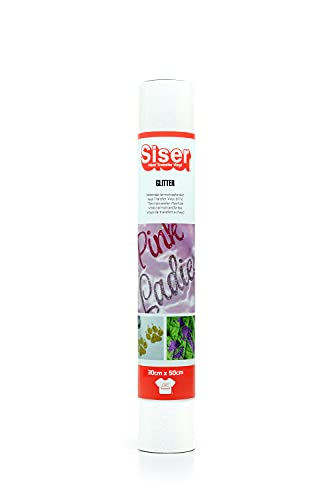 Siser® Glitzer-Glitzer, 30 cm x 0,5 m, wärmeübertragbares Vinyl, Glitzer, zur Personalisierung von Textilien von SISER
