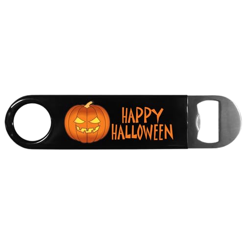 Siskiyou Halloween Jack O'Lantern-Flaschenöffner mit langem Hals, Einheitsgröße, Chrom von Siskiyou
