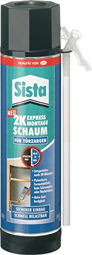 Sista 2k-Express Montageschaum für Türzagen aus Holz, Kunststoff und Stahl, PU-Schaum, 400ml von Sista