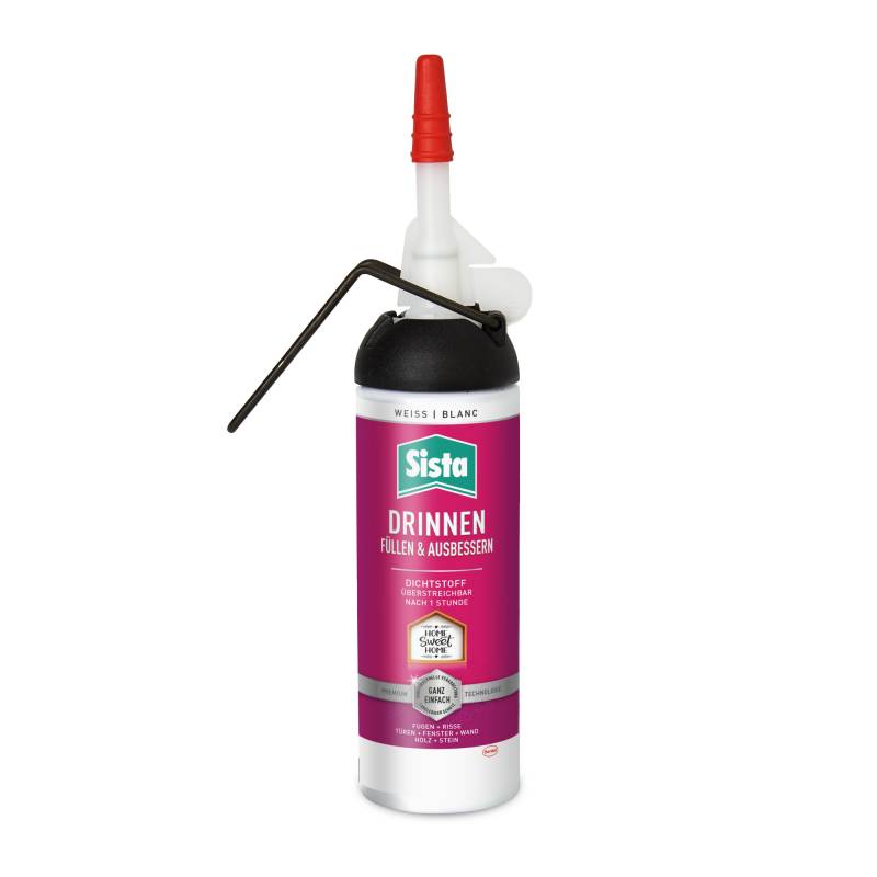 Sista Acryl-Dichtstoff 'DRINNEN Füllen & Ausbessern' weiß 100 ml von Sista