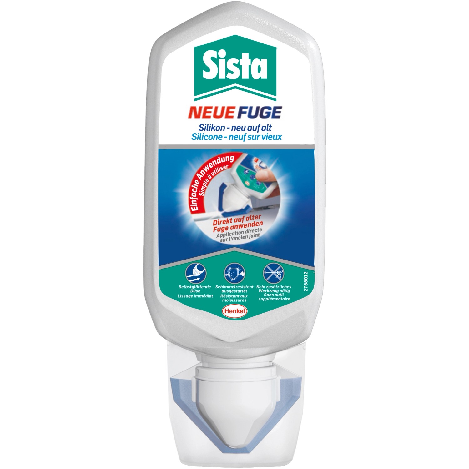 Sista Sanitärsilikon Neue Fuge 80 ml Standtube Weiß von Sista