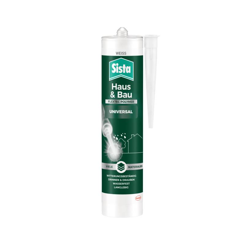 Sista Universal-Silikon 'Haus & Bau' weiß 280 ml von Sista