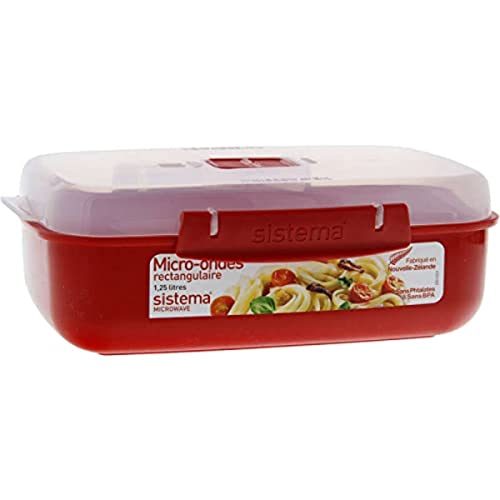 SISTEMA Récipient rectangulaire micro-ondes a clips - 1,25L SISTEMA Récipient rectangulaire micro-ondes a clips - 1,25L von Sistema
