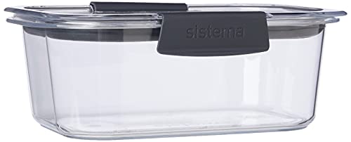 Sistema Aufbewahrungsbox für Lebensmittel, mit Unterteilung, transparent, mit Verschluss, 920 ml von Sistema