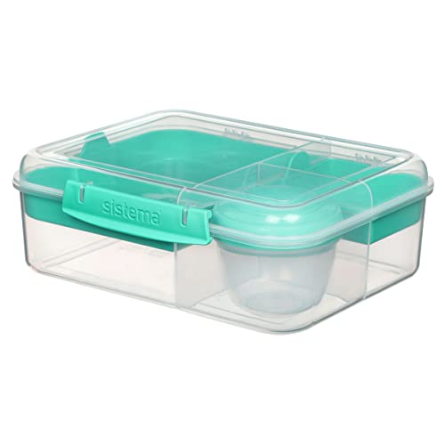 Sistema Bento Lunchbox to Go, unterteilt, transparent-Mint Sistema Bento Lunchbox to Go, unterteilt, transparent-Mint von Sistema