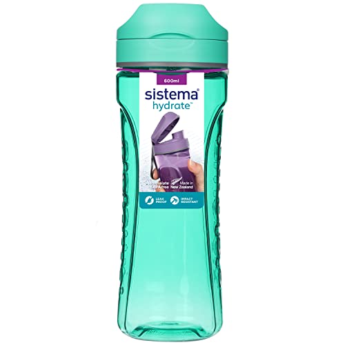 Sistema Hydrate Tritan Swift Wasserflasche | 600 ml | auslaufsichere Wasserflasche | BPA-frei | recycelbar mit TerraCycle® | farblich sortiert Sistema Hydrate Tritan Swift Wasserflasche | 600 ml | auslaufsichere Wasserflasche | BPA-frei | recycelbar mit TerraCycle® | farblich sortiert von Sistema