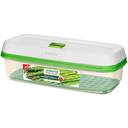 Sistema FreshWorks Frischhaltedose | 1,9 l | Luftdichte, rechteckige Box zur Lebensmittelaufbewahrung im Kühlschrank, mit Deckel | Hält Ihre Lebensmittel länger frisch | BPA-freier Kunststoff | 1 Stück Sistema FreshWorks Frischhaltedose | 1,9 l | Luftdichte, rechteckige Box zur Lebensmittelaufbewahrung im Kühlschrank, mit Deckel | Hält Ihre Lebensmittel länger frisch | BPA-freier Kunststoff | 1 Stück von Sistema