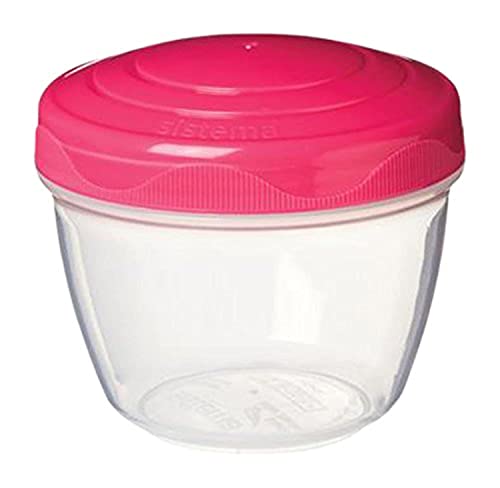 Sistema Joghurtbehälter, 0,30 Liter, aus Polypropylen, Sortiert, Größe: 9 x 9 x 7 cm von Sistema