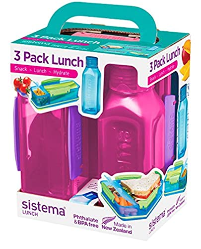 Sistema Lunch Trio Pack, farblich sortiert von Sistema