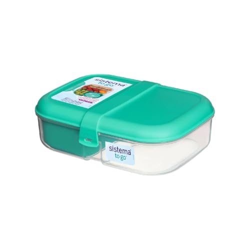 Sistema To Go Lunchbox aus Polypropylen mit 3 Fächern von Sistema