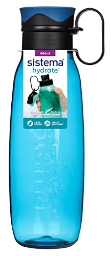 Sistema Traverse Trinkflasche | auslaufsichere Trinkflasche mit Schraubdeckel, 650 ml | BPA-frei | farblich sortiert von Sistema