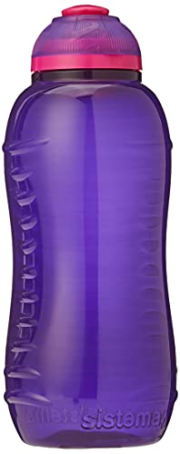Sistema Twist 'n' Sip Squeeze Kinder-Wasserflasche | auslaufsichere Wasserflasche | 330 ml | BPA-frei | gemischte Farben von Sistema