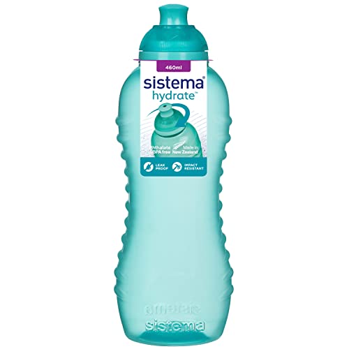 Sistema Twist 'n' Sip Squeeze Sports Wasserflasche | auslaufsichere Wasserflasche | 460 ml | BPA-frei | verschiedene Farben von Sistema