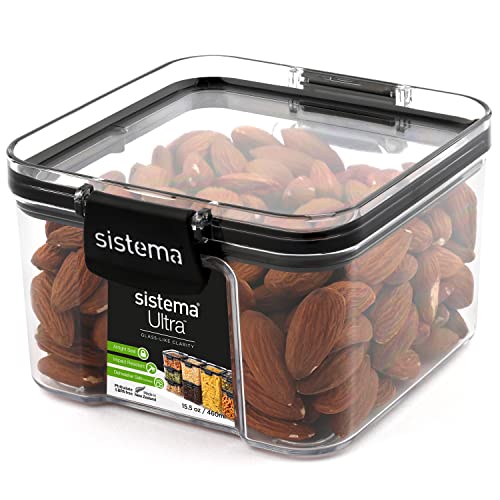 Sistema Ultra luftdichte Frischhaltedose | 460 ml Vorratsdose mit Deckel | stapelbar | BPA-frei Sistema Ultra luftdichte Frischhaltedose | 460 ml Vorratsdose mit Deckel | stapelbar | BPA-frei von Sistema