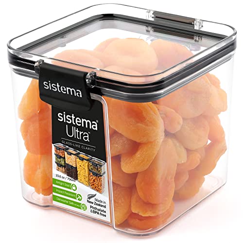 Sistema Ultra luftdichtes Frischhaltedose | 700 ml Vorratsdose mit Deckel | stapelbar | BPA-frei von Sistema