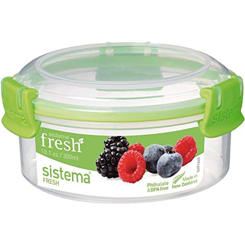 Sistema transparent/grün-SI951303 Vorratsdose 300ml in transparent/grün, Plastik, 11.5 x 11.5 x 5.8 cm Sistema transparent/grün-SI951303 Vorratsdose 300ml in transparent/grün, Plastik, 11.5 x 11.5 x 5.8 cm von Sistema