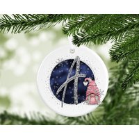 Gonk Gonks Weihnachten Personalisiert Pink Navy Kinder Weihnachtsgeschenk Andenken Neuheit Christbaumkugel Baum Xmas Sohn Mama Freundin Papa Tochter von SisterSarcastic