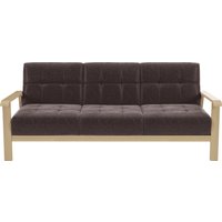 sit&more 3-Sitzer "Billund", Armlehnen aus Buchenholz in natur, verschiedene Bezüge und Farben von Sit & More