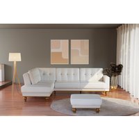 sit&more Ecksofa "Orient 5 L-Form", mit Strass-Stein, wahlweise mit Bettfunktion und Bettkasten von Sit & More